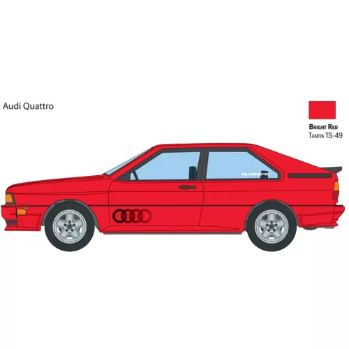 Italeri 1/24 Audi Quattro autó makett