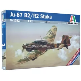   Italeri 1/72 Ju-87 B2/R2 Stuka zuhanóbombázó repülőgép makett