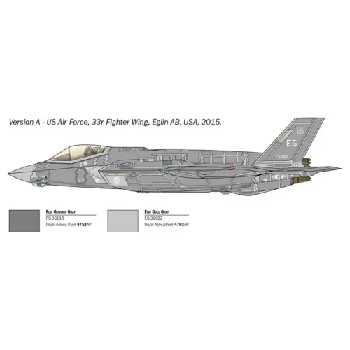 Italeri 1/72 F-35A Lightning II vadászgép makett