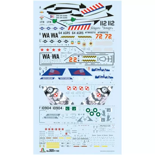 Italeri 148 F-16C Fighting Falcon repülőgép makett