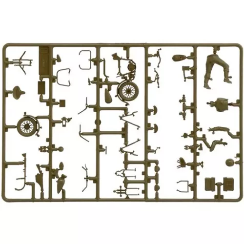 Italeri 135 U.S. Motorcycles 2db katonai motorkerékpár makett