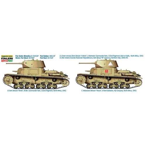 Italeri 135 Carro Armato M1441 I Serie harckocsi makett