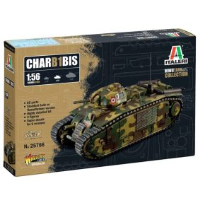 Italeri 1/56 Char B1 Bis tank makett