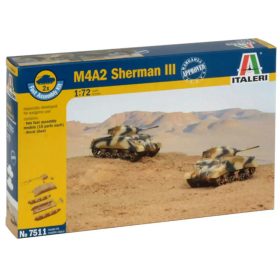 Italeri 1/72 M4A2 Sherman III tank 2db-os makett szett