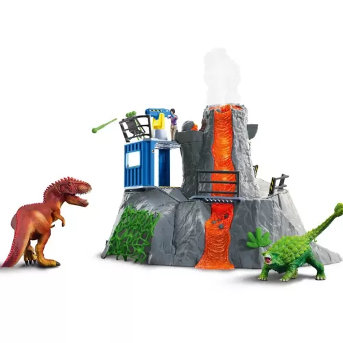 Schleich: A nagy vulkánexpedíció dinoszauruszokkal játékszett (42564)