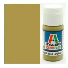Italeri Flat Panzer Dunkelgelb 1943 4796AP  Matt páncélos sötétsárga makett festék 20ml