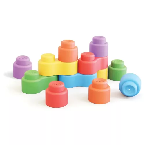 Quercetti: Momy Soft 32 db-os puha építőkocka szett