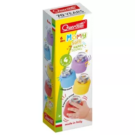 Quercetti Momy Soft 4 db-os puha csörgős építőkocka szett