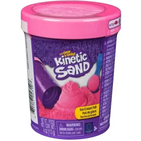 Kinetic Sand Fagyis doboz rózsaszín homokgyurmával - Spin Master