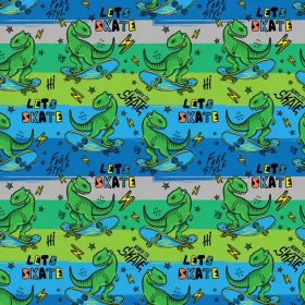 Gördeszkázó T-Rex mintás csomagolópapír 100x70cm