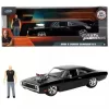 Halálos iramban: 1970 Dodge Charger fém autómodell Dom figurával 1/24 - Simba Toys