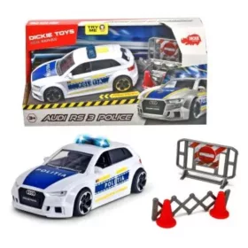   Audi RS 3 rendőrautó fény és hangeffektekkel 24cm - Dickie Toys
