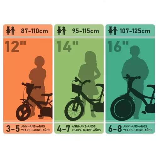 Sam a tűzoltó 12 gyerek bicikli kulacstartóval és oldalkerekekkel kék-sárga színben  Dino Bikes ker