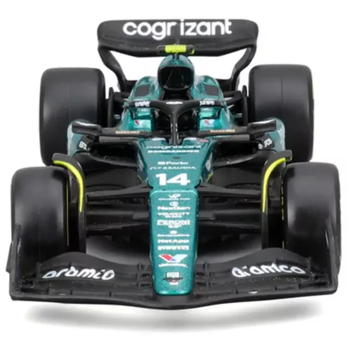 Bburago Aston Martin AMR23 F1 versenyautó fém autómodell 143 Fernando Alonso 14