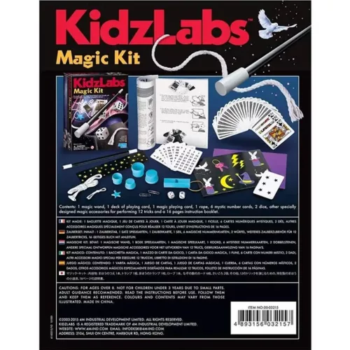 KidzLabs Bűvésztrükk Készlet  12 varázslatos trükk egy dobozban
