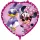 Minnie egeres szív alakú fólia lufi 46cm