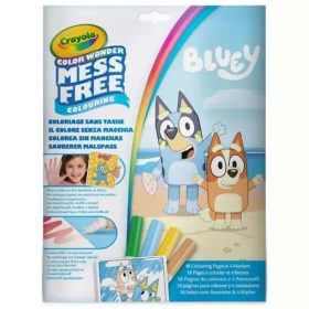 Crayola Color Wonder - Bluey maszatmentes kifestő készlet mappában