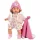 Llorens: Lola 38cm-es síró baba cumival rózsaszín takaróval