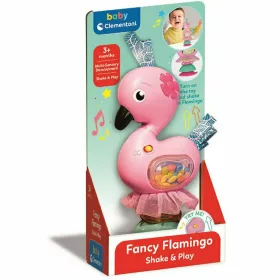   Interaktív flamingó csörgő fénnyel és hanggal - Clementoni