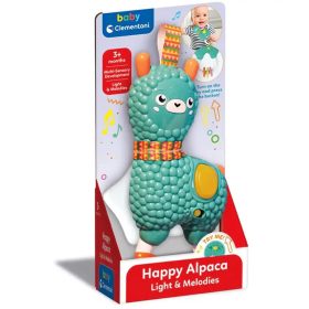   Boldog alpaka interaktív csörgő fénnyel és hanggal - Clementoni