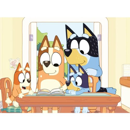 Bluey 2 az 1-ben 24db-os puzzle és színező 50x35cm - Lisciani