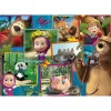Mása és a medve képek 2 az 1-ben 35db-os maxi padló puzzle és színező 70x50cm - Lisciani