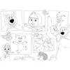 Mása és a medve képek 2 az 1-ben 35db-os maxi padló puzzle és színező 70x50cm - Lisciani