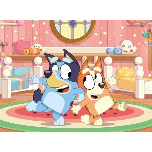 Bluey 2 az 1-ben 24db-os Eco mini puzzle és színező 35x25cm - Lisciani