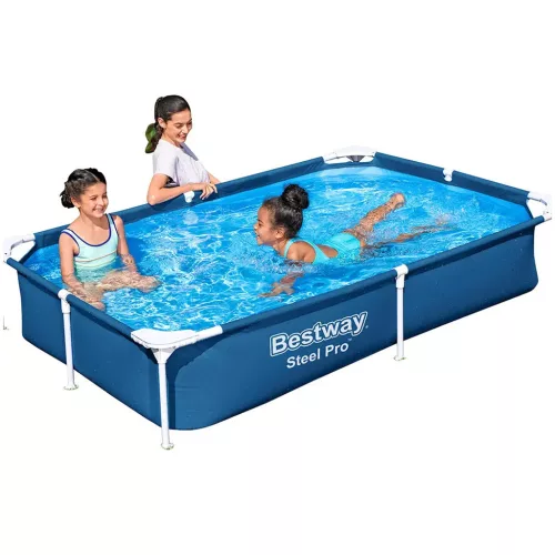 Bestway: Steel Pro fémvázas medence 221x150x43cm