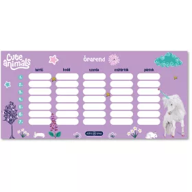   Ars Una: Cute Animals-unikornis egylapos, kétoldalas órarend