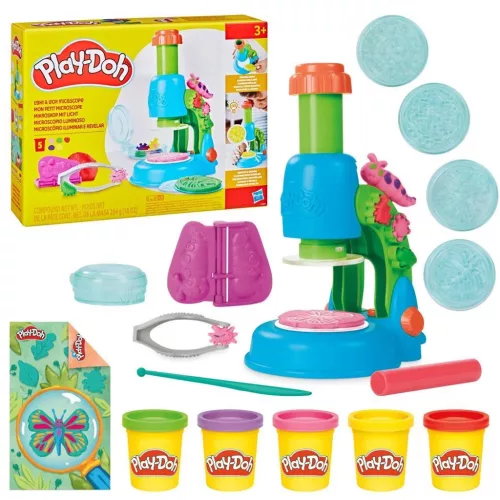 Play-Doh Wonder Glow mikroszkópos gyurmaszett világító elemekkel  Hasbro