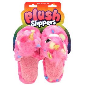 Plüss unikornisos papucs 25-27-es méret