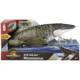 Jurassic World Újjászületés  Bite N Blast Mosasaurus figura - Mattel