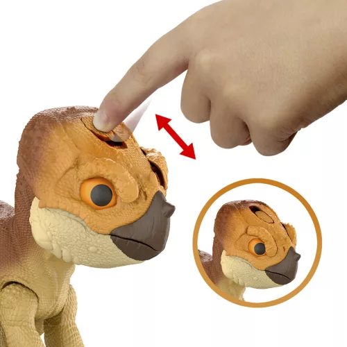 Jurassic World: Újjászületés - Aquilops Dolores interaktív dinoszaurusz figura - Mattel
