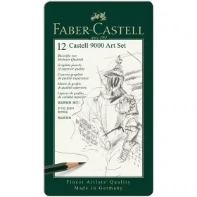 Faber-Castell Castell 9000 Grafitceruza 12db-os szett fém dobozban