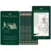 Faber-Castell Castell 9000 Grafitceruza 12db-os szett fém dobozban