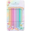 Faber-Castell Sparkle 12db-os pasztell színes ceruza készlet fém dobozban