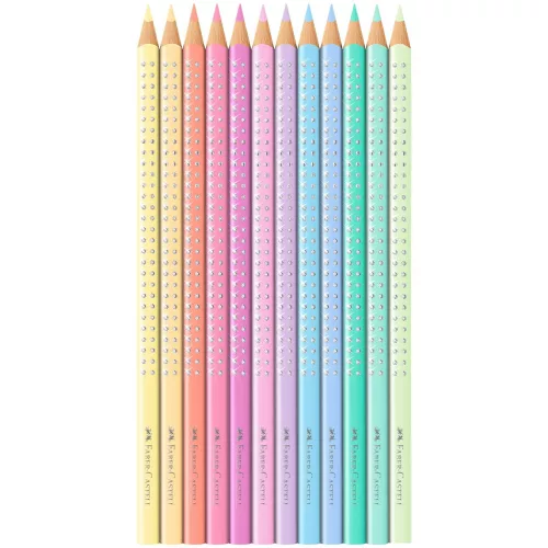 Faber-Castell Sparkle 12db-os pasztell színes ceruza készlet fém dobozban