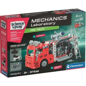 Science  Play Mechanikai műhely - Tűzoltó autó építőkészlet - Clementoni