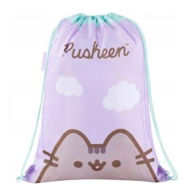 Pusheen lila tornazsák, sportzsák 43x34cm