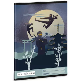   Ars Una Ninjas in the dark 2. osztályos vonalas füzet A/5 16-32