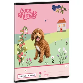 Ars Una: Cute Animals - Doggie vonalas füzet A/5 21-32