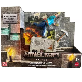   Minecraft A Film - Steve és a bányakocsi játékszett - Mattel