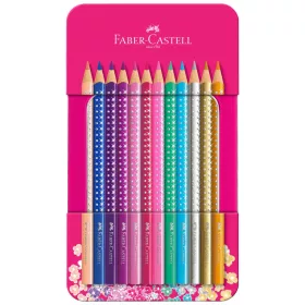 Faber-Castell Sparkle 12 darabos színesceruza szett fém díszdobozban