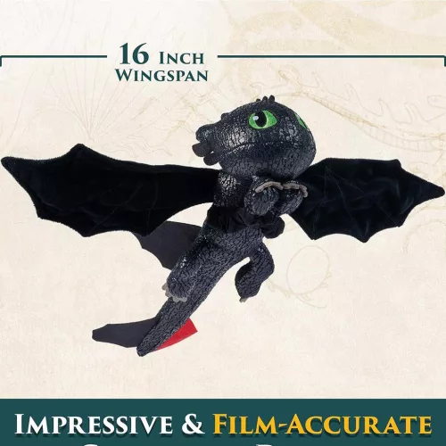 Így neveld a sárkányodat: Kézre csatolható Fogatlan plüss 30cm - Spin Master