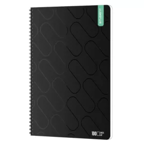   ICO: Student Prémium Black Spirál Füzet A/4 sima 100 Lapos