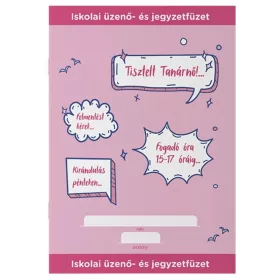 ICO Pink Üzenő- és jegyzetfüzet A5 32 lapos