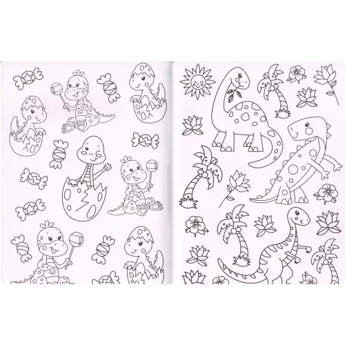 Gyémántos kifestő - Dinoszauruszok