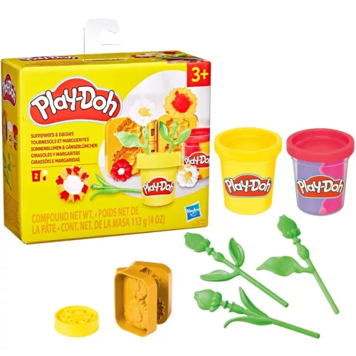 Play-Doh: Kis virágok - Napraforgó és százszorszép gyurmaszett - Hasbro