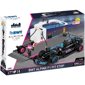   COBI: BWT Alpine F1 boxutca versenyautóval építőjáték (1685)